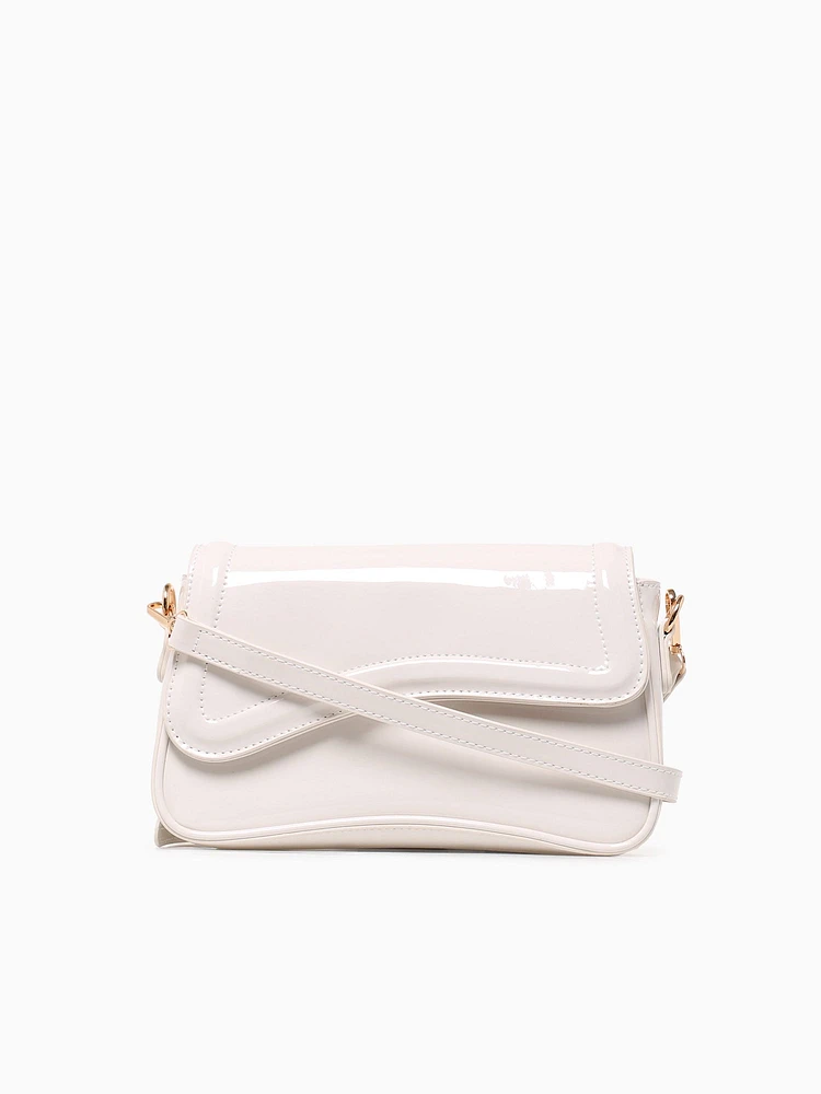 Polina Shoulder Bag Off White Pat
