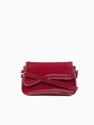 Polina Shoulder Bag Red Pat