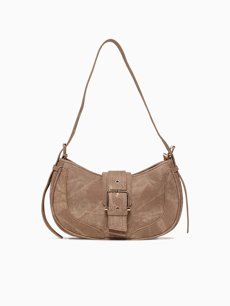 Lia Shoulder Bag Dark Beige