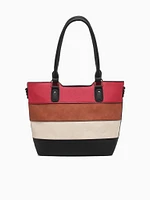Striped Tote Black Multi