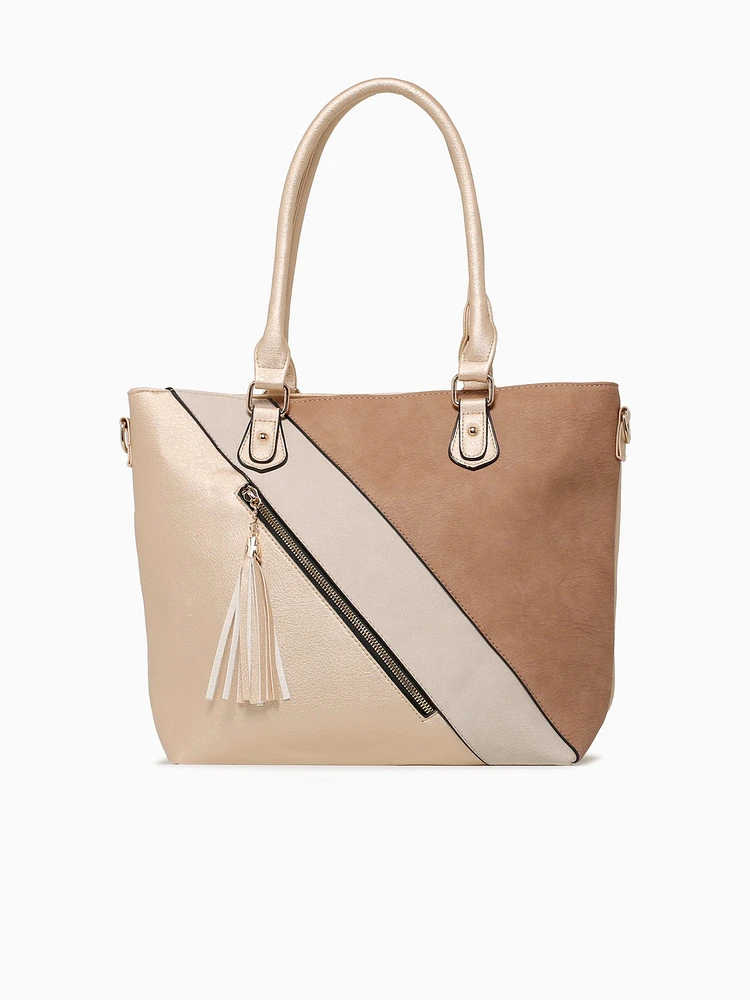 Kayleight Tote Camel Multi