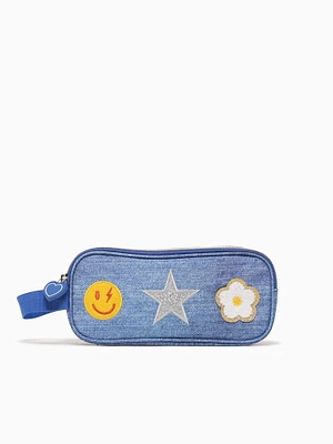 Sticker Pencil Case Pink Multi