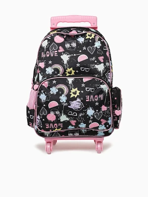 Cat Trolly Bag Black