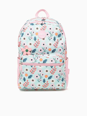 Flower Backpack Light Blue
