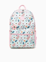 Flower Backpack Light Blue