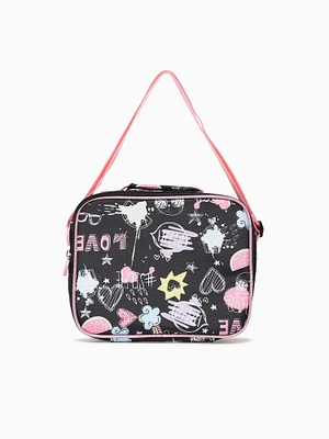 Cat Lunch Bag Black