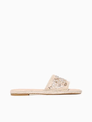 Dahlia Beige Embroidery