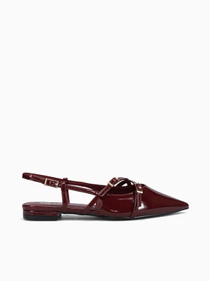 Victoria Burgundy Patent