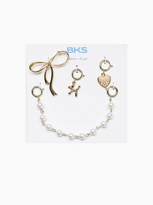 Coquette Sneaker Charm Gold