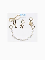 Coquette Sneaker Charm Gold