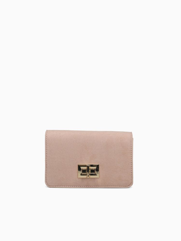 22947 Mary Flap Bag Nude Micro