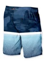 SHADOW | Elastic waist reycled printed boardshorts