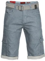 TOLGA | stretch denim capri shorts