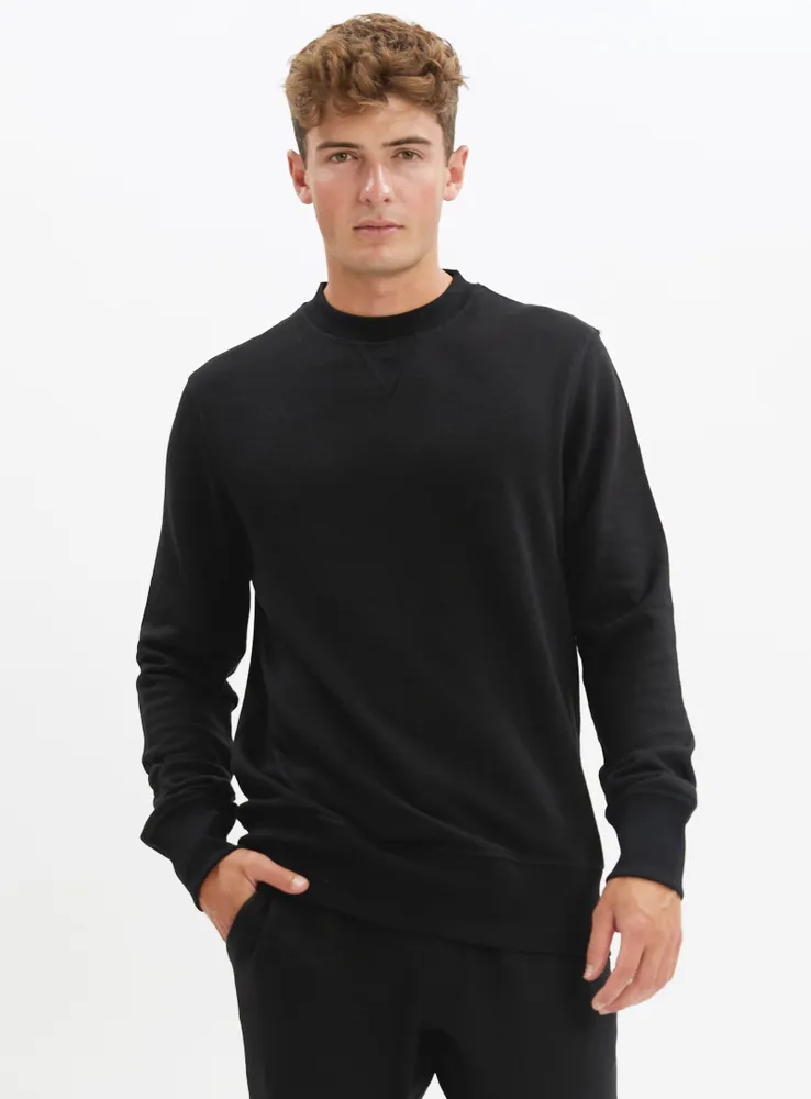 CAMERON | Long sleeve crewneck french terry sweatshirt