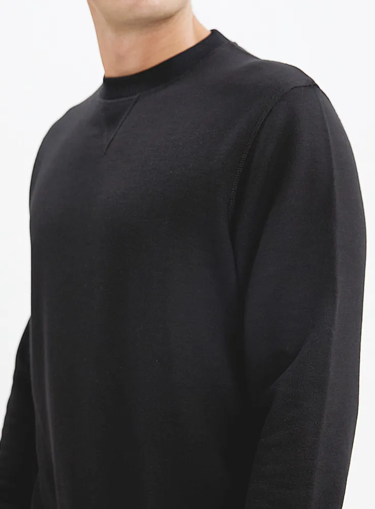 CAMERON | Long sleeve crewneck french terry sweatshirt