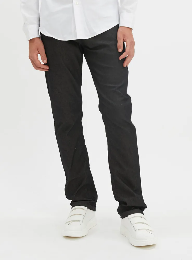 PAXTON | Two-tone-strecth-denim pants