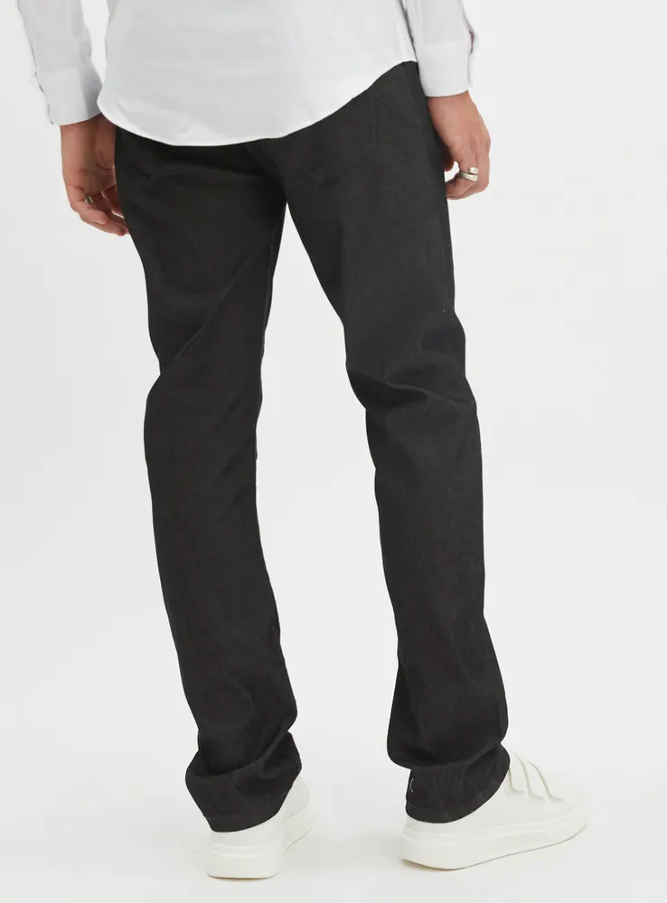 PAXTON | Two-tone-strecth-denim pants