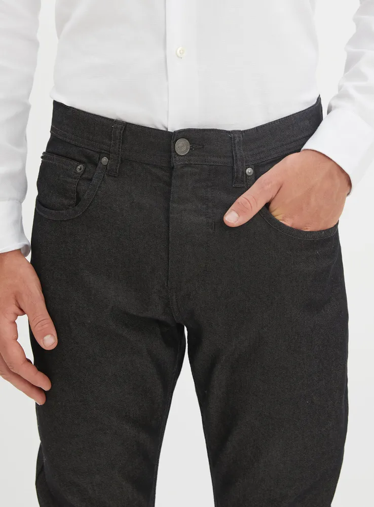 PAXTON | Two-tone-strecth-denim pants