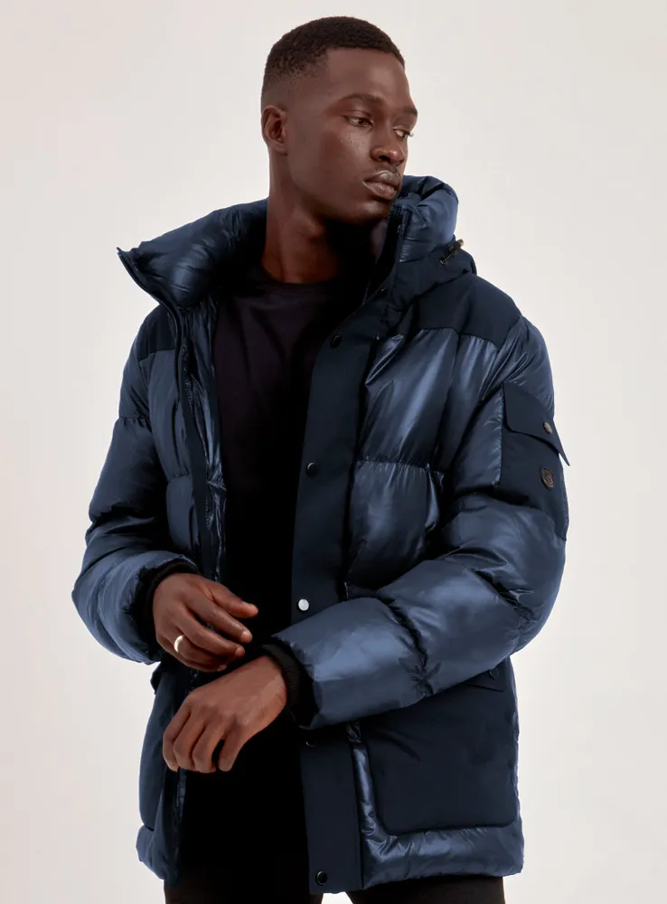 ELI | QUILTED ECO DOWN PUFFER (-20°C)-NAVY