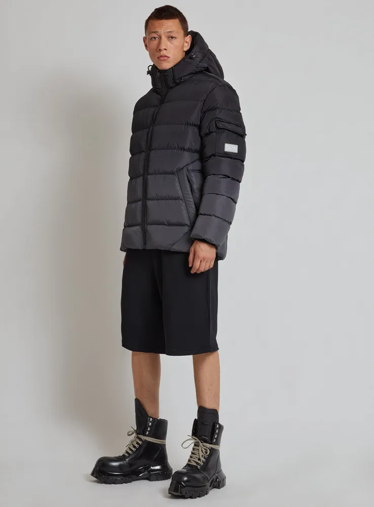 AEGIS | Dip dye puffer jacket with back print