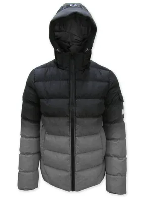 AEGIS | Dip dye puffer jacket with back print