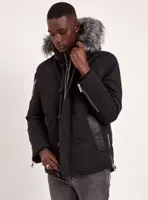 TOFINO | BLACK LABEL PREMIUM DOWN RACCOON FUR TRIM JACKET (-40°C)-BLAC