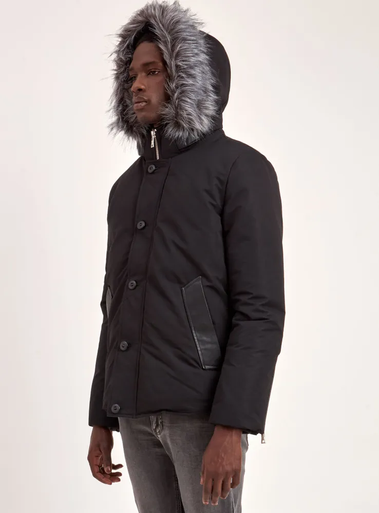 TOFINO | BLACK LABEL PREMIUM DOWN RACCOON FUR TRIM JACKET (-40°C)-BLAC