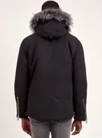 TOFINO | BLACK LABEL PREMIUM DOWN RACCOON FUR TRIM JACKET (-40°C)-BLAC