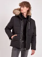 CASEY | BLACK LABEL PREMIUM DOWN RACCOON FUR TRIM JACKET (-40°C)-BLACK