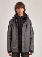 ROBBIN | HYBRID JACKET-CHARCOALMIX