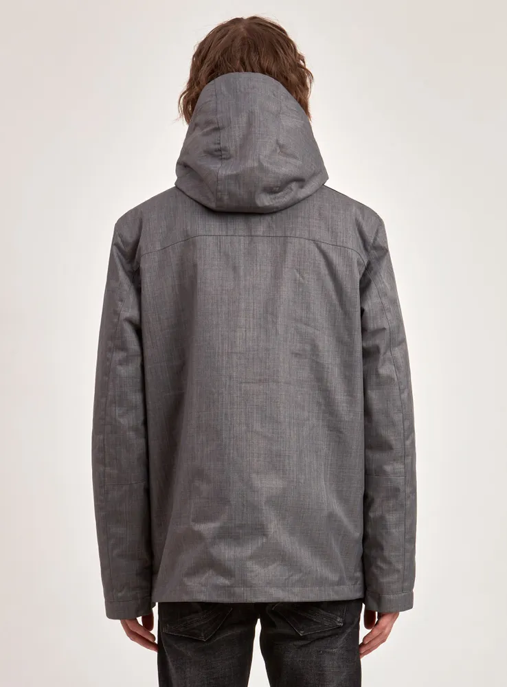 ROBBIN | HYBRID JACKET-CHARCOALMIX