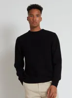 SWEN | Cotton crewneck fine gauge sweater