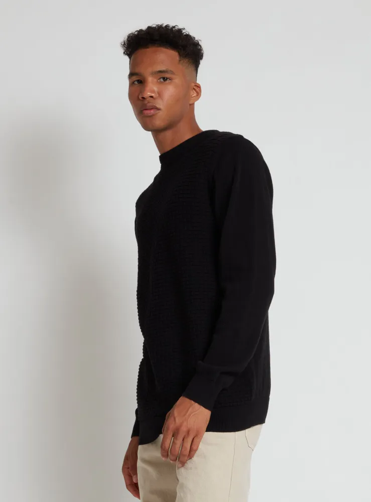 SWEN | Cotton crewneck fine gauge sweater