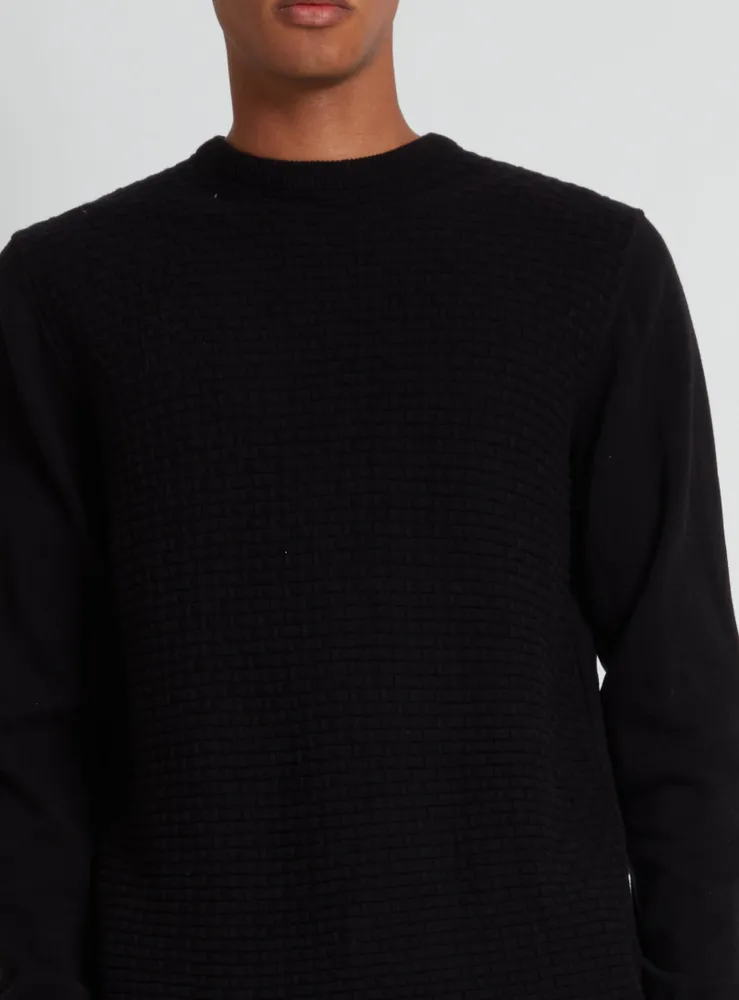 SWEN | Cotton crewneck fine gauge sweater