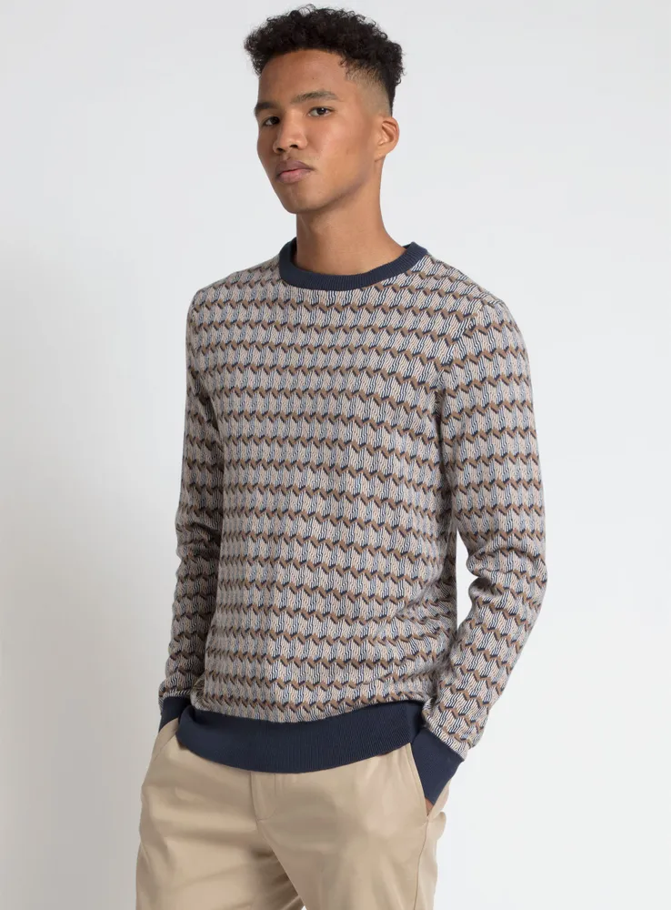 KNOX | Crewneck textured sweater