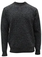 SEMAJ | TEXTURED CREW NECK FINE GAUGE SWEATER