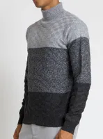 SOREN | COLOUR BLOCK TEXTURED SWEATER