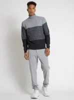 SOREN | COLOUR BLOCK TEXTURED SWEATER