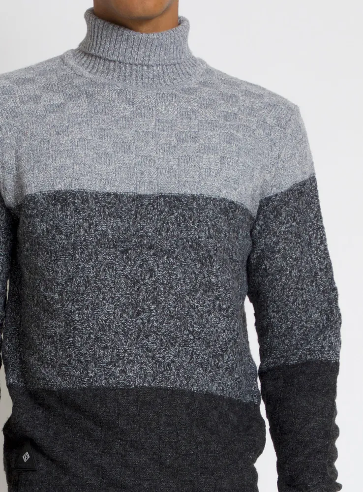 SOREN | COLOUR BLOCK TEXTURED SWEATER