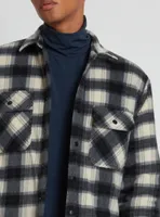 SALEH | Checkered semi-fit overshirt