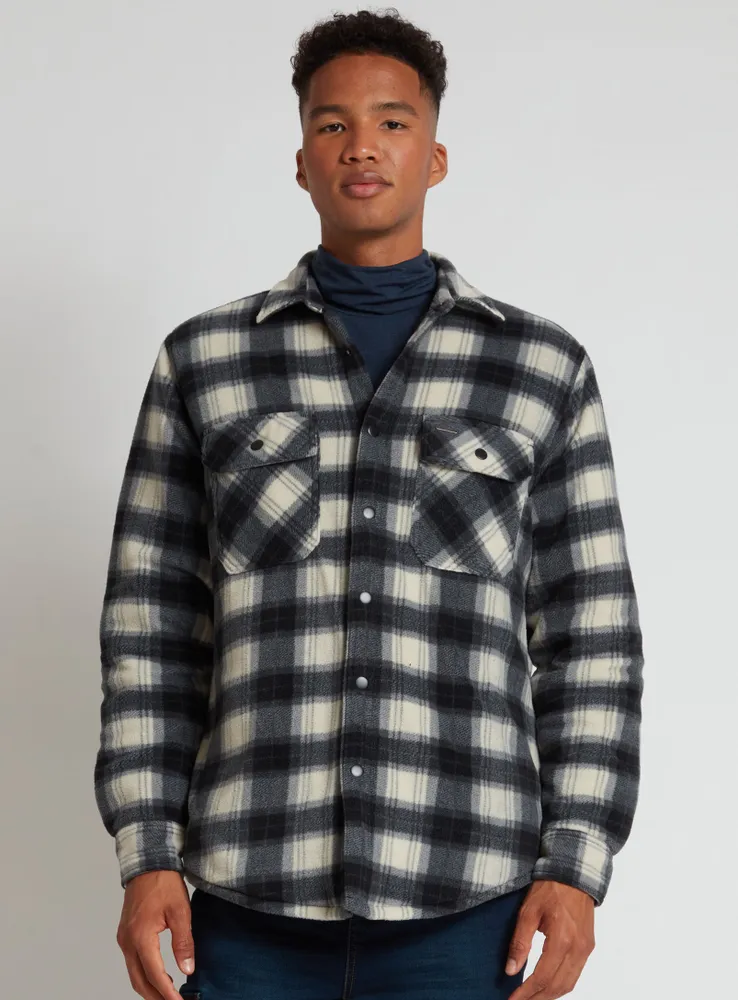 SALEH | Checkered semi-fit overshirt