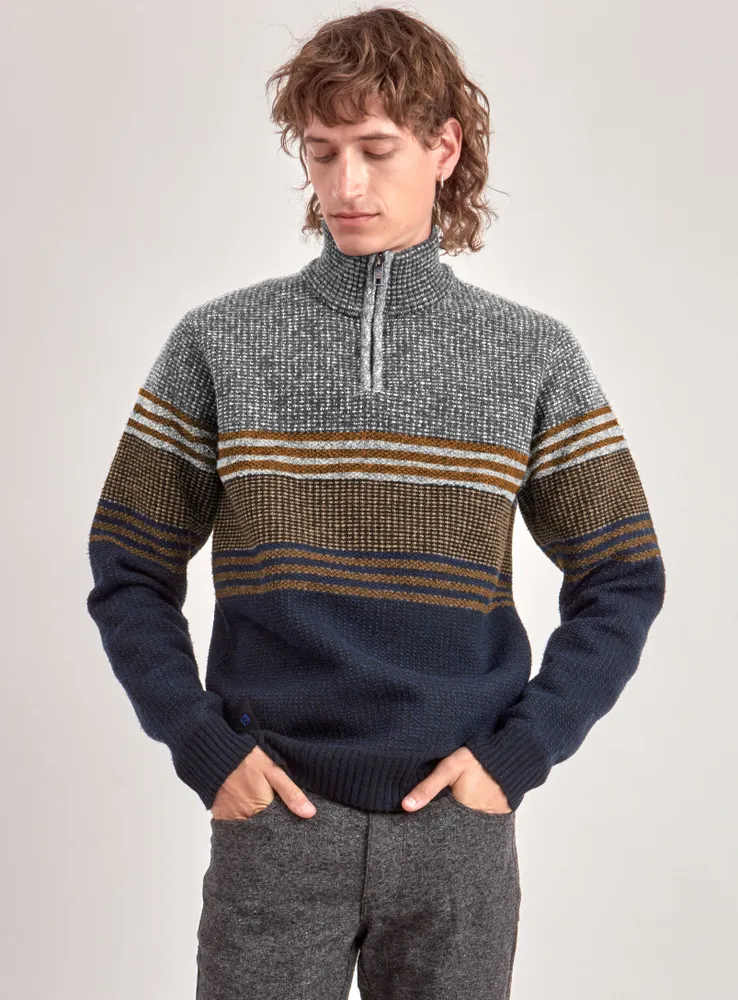 DANY | Mock neck fine gauge sweater