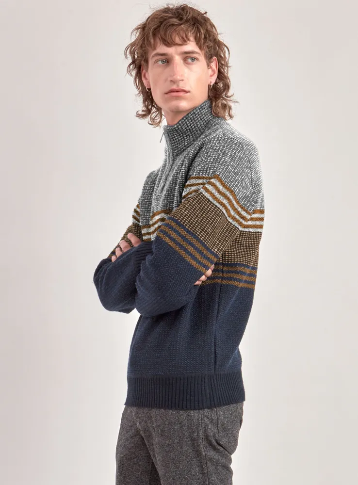 DANY | Mock neck fine gauge sweater