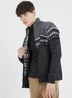 SILAS | Mock neck zip sweater cardigan