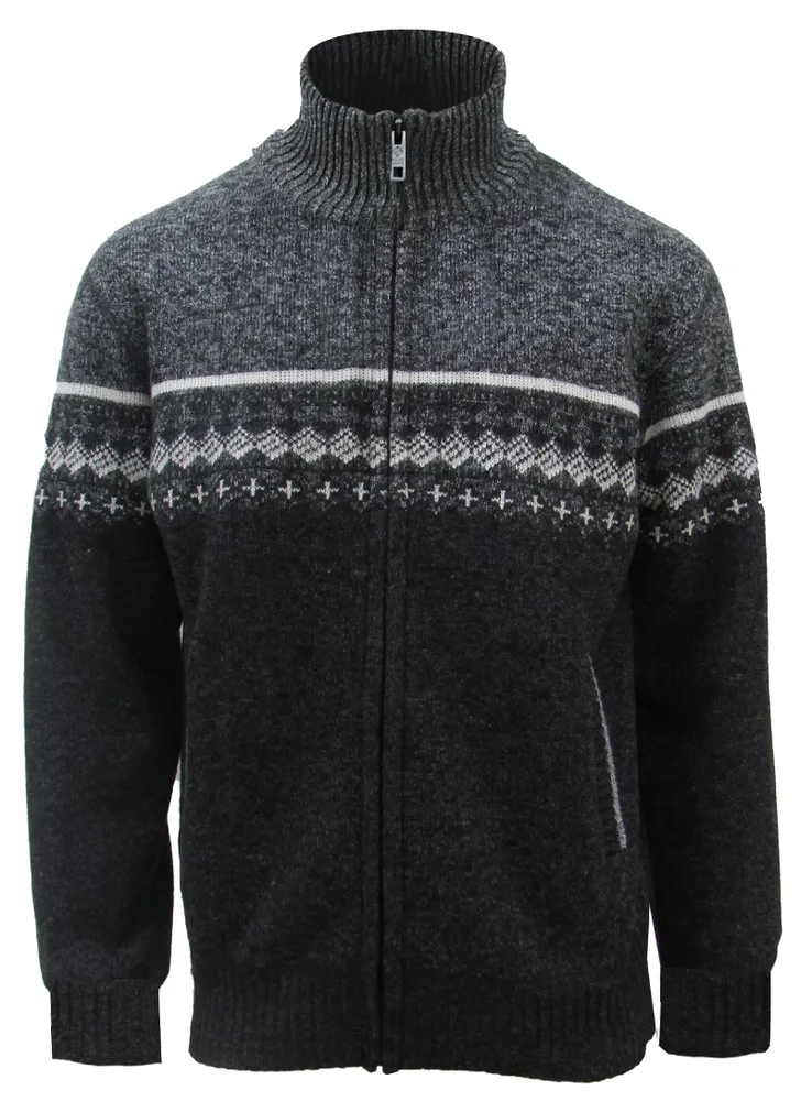 SILAS | Mock neck zip sweater cardigan