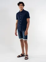 HALES | knit denim shorts