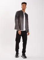 VEGASON | Dip dye vegan leather jacket