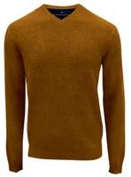 STEN | Cotton v neck fine gauge sweater