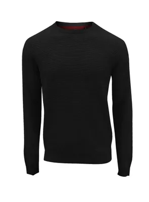 SWEN | Cotton crewneck fine gauge sweater