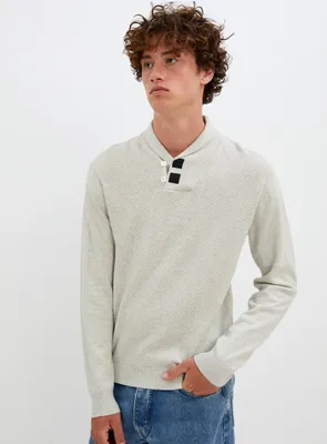 DAVI | Shawl collar sweater